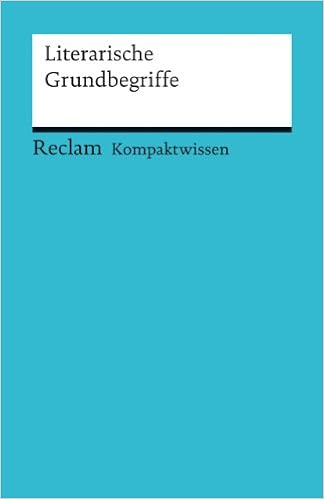 Literarische Grundbegriffe Kompaktwissen Reclams Universal Bibliothek Amazon De May Yomb Bucher