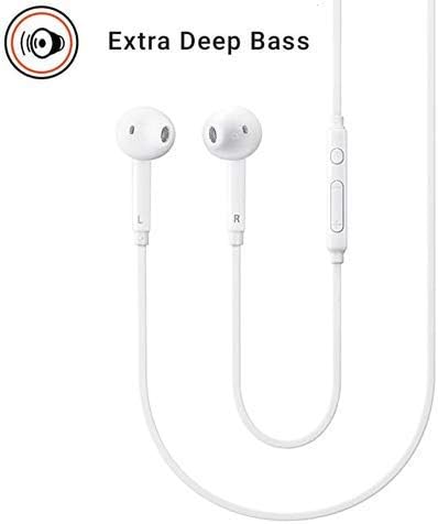 RICHVOLT Earphones Headphones, Powerful Bass Driven Sound, 12mm Large Drivers, Ergonomic Design for iPhone, Redmi Note 5 Pro, Xiaomi Mi A2, Mi A1, Y1, Y2, Y3, Mi Note 4, Samsung M20, J2, J5, J6,J7, J8