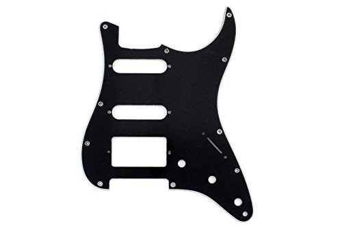 Allparts PG-0995-033 1HB 2SC Black Pickguard for Stratocaster