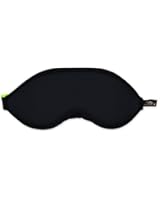 Bucky Unisex, Comfortable, Ultra Light Weight, Travel, Blindfold Blockout Eye Shade with Earplugs - Black