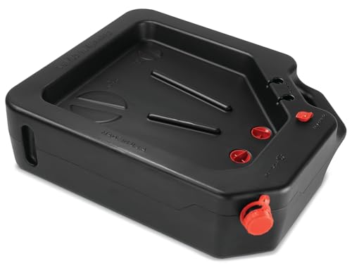 PAK Premium 16 Quart Oil Drain Pan, Easy Pour Design, Made in