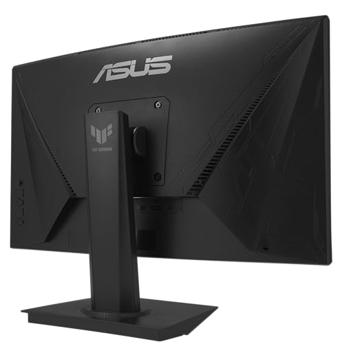 Monitor curvo ASUS TUF Gaming de 24" (23,6 pulgadas visibles) (VG24VQER) - FHD, 180 Hz, 1 ms, DCI-P3 90 %, sincronización de desenfoque de movimiento extremadamente bajo, FreeSync, Shadow Boost, cuidado de los ojos, DisplayWidget Center, garantía de 3 años
