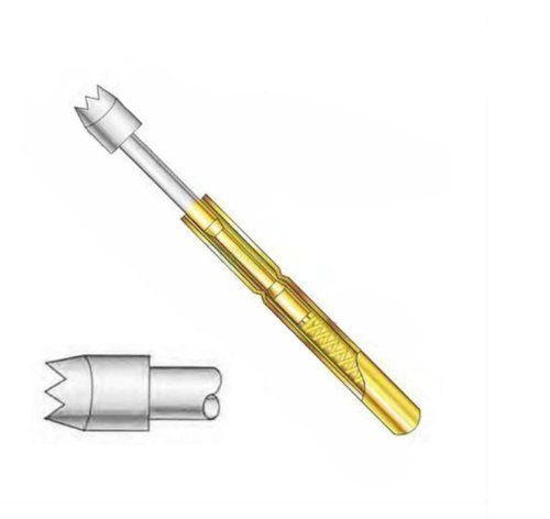Generic Spring Test Probe Pogo Pin P75-H2 Dia 1.02mm 100g Pack of 50 Color Gold