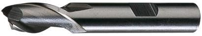 Putnam 94199 HSS Single End 2-Flute CC End Mill , 0.875 Diameter , Straight w/ Weldon Flats , Spiral Flute , Bright Finish (Pack qty. 1)