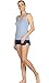 icyzone Workout Tank Tops for Women - Racerback Athletic Yoga Tops, Running Exercise Gym Shirts(Pack of 3)(XL, Black/Granite/Blue)