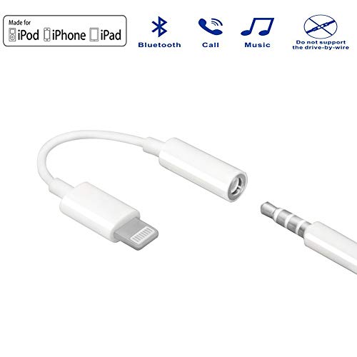 Headphone Adapter 3.5mm Jack Adaptor for iPhone, Headphone Plug Connectors Adapter, Compatible with iPhone 7&8/7&8Plus iPhone X/Xs/XR/XS Max Adapter Headphone Jack and More (iOS 10/ iOS)