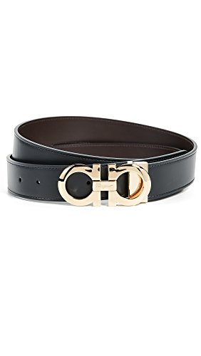 Salvatore ferragamo men s double gancio reversible belt…