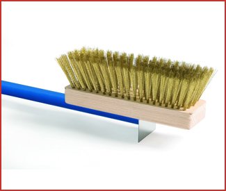 GI Metal Brass Bristle Oven Brush