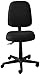OFM Posture Series Armless Mid Back Task Chair - Stain Resistant Fabric Swivel Chair, Black (118-2)