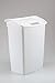 Rubbermaid,White Dual-Action Swing Lid Trash Can, 11.25 Gallon, for Home/Kitchen/Bathroom/Garbage