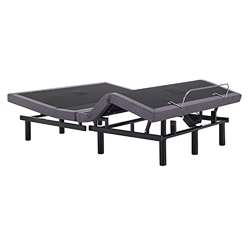 Naomi Home Heavy Duty IdealBase Adjustable Bed Frame Base With Massage