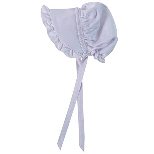 Making Believe Girls Deluxe Bonnet (Girls 4-8 Years, White)