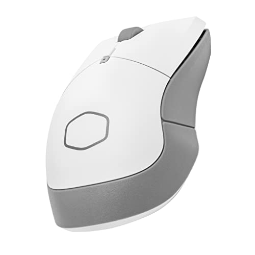 Cooler Master MM311 Wireless Gaming Mouse White, Adjustable 10,000 DPI, Palm|Claw Grip, 2.4GHz Wireless, PixArt Optical Sensor, PTFE Feet, RGB Lighting (MM-311-WWOW1)