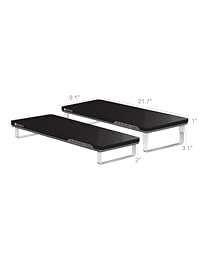 Satechi F1 Soporte para monitor inteligente con cuatro puertos USB 3.0 y alargador para audífonos micrófono, Negro