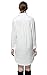 Neo-wows Women's Long Sleeve Solid Loose Cotton Straight Office Dress Size S White