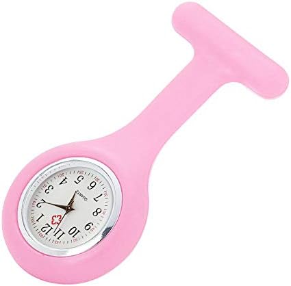 Womens Watch Clearance,VANSOON Silicone Nurse Watch Brooch Tunic Fob Watch with Free Battery Doctor Medical Pocket Watches Bracelet Watch Simple
