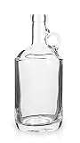 North Mountain Supply Glass Moonshine Jug 750ml for Wine/Spirits Bar Top Finish - Case of 4