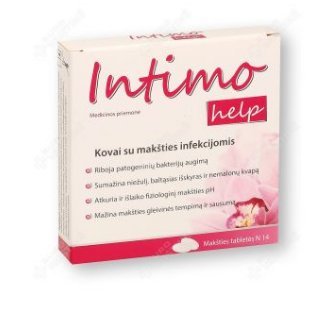 INTIMO HELP N14 against Bacterial Vaginosis vaginal tablets reduces itching,odor