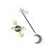 Earrings for Women Dangle Stud Drop Crystal Earrings Asymmetry Star Moon Earrings