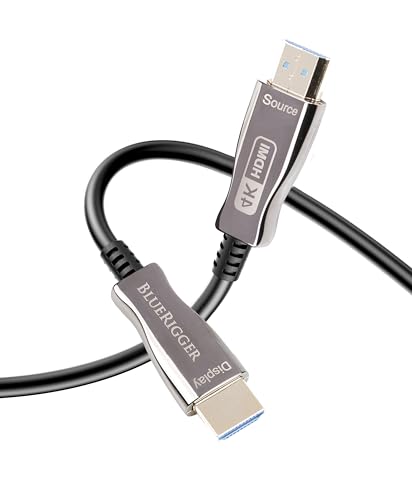BlueRigger Optical HDMI Cable (4K HDMI Cable, HDMI to HDMI, 4K@60HZ, 1080p FullHD, UHD, Ultra HD, 3…