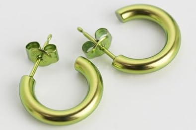 【クリックで詳細表示】【日本製】オールチタン製 チタンピアスGリング3×15(ベージュ) TP7551-11