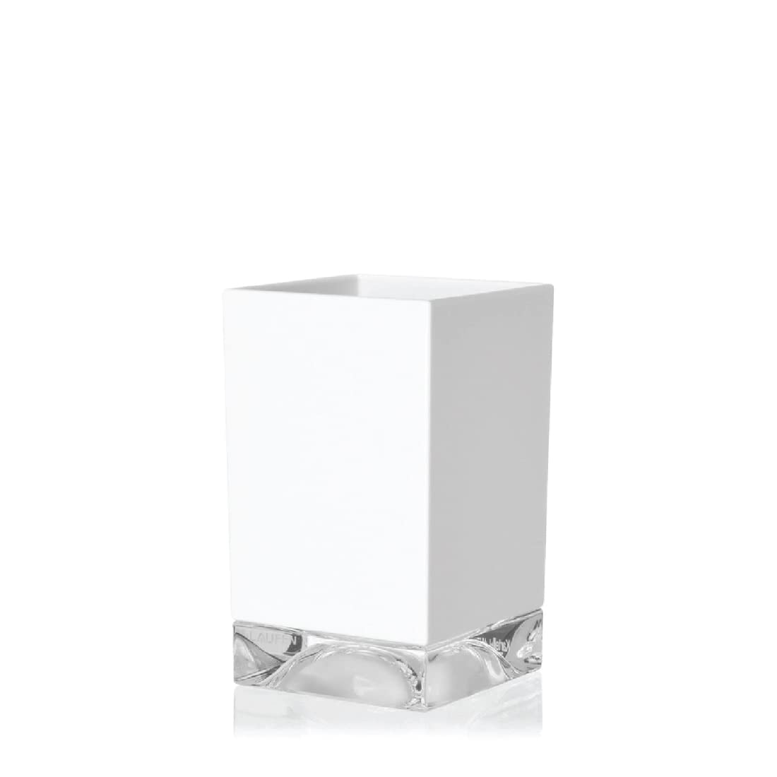 Kartell Boxy Toothbrush Holder, White, 7.3 x 7.3 x 12 cm
