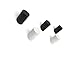 A.B Crew Minimalist Design Decorative Wall Mounted Wooden Coat Hook Hat Hanger (3PCS White Column)