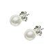 Sterling Silver Cultured Freshwater White Pearl Necklace Earrings Bracelet Set