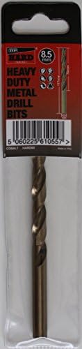 TTP HARDDrills 8.5mm Drill bit - Cobalt Hardened bits for Drilling Hard Steel & Stainless, Heavy Duty Universal Drills for Cutting Tough Metal, Professional jobber Industrial 135 Degree Point