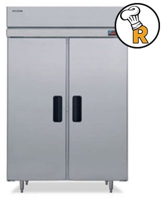 FH2-SSB 55 Professional Series Reach-In Freezer with 48.30 cu. ft. Capacity Stainless Steel Interior and Exterior EverCheck Digital Control System Door Lock and Self Closing Door: Stainless Steel