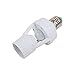 uxcell® Motion Sensor Switch AC 110V-240V Socket Infrared Motion Sensor Automatic E27 Light Lamp Holder Switch Security Automatic Wall light Switch White