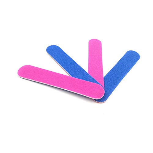 image for KISEER Mini Nail Files Bulk, 100 Pcs Disposable Double Sided Emery Boa