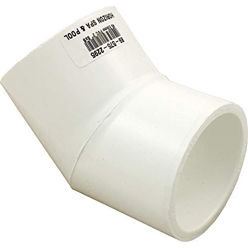 Spears 417 Series PVC Pipe Fitting, 45 Degree Elbow, Schedule 40, 2" Socket