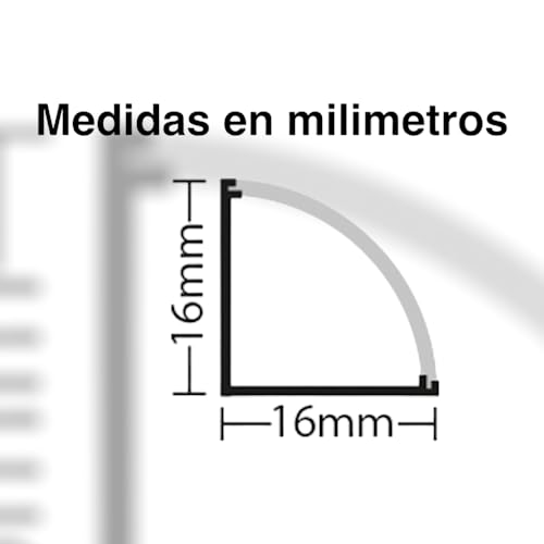 INTENSESO - Lámpara LED Sobreponer Esquinero con Apagador y Clavija (Luz Cálida 2700K, 1mt)