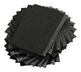 Dental Bibs Sheets/Lap Cloths 125pcs Color Black Disposable Tattoo Table Covers Clean Pad size 18" x 13.5" inch