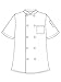 Five Star Chef Apparel 18025 Unisex Short Sleeve Chef Jacket Charcoal L