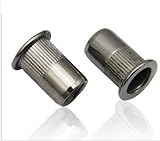 80pcs M3,m4,m5,m6 Stainless Steel304 Flat Rivet Nut Insert Nutsert Blind Nut Kits Set Fastener