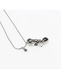 Hufan - Joyería de cremación para cenizas con embudo y cadena