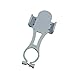 MagiDeal Universal Karaoke Cell Phone Clip Holder Handheld Wireless Microphones Mic Stand for iPhone Samsung White