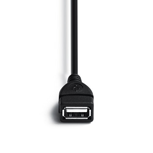 2 PACK USB 2.0 Cables A Female to USB B Male Cable for Printer cables length is 20 inches A/F to B/M Type-A F to B M Cable Extender Connection Cable(USB_A/F-USB_B/M Cables, Black)