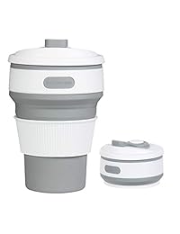 Taza plegable de silicona para viaje, ligera, de g