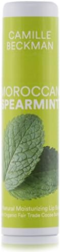 Camille Beckman All Natural Cocoa Butter Lip Balm, Moroccan Spearmint.25 oz