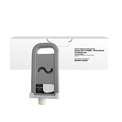 CIG Clover Replacement Ink Cartridge for Canon PFI-1700BK 0775C001AA | Photo Bl…