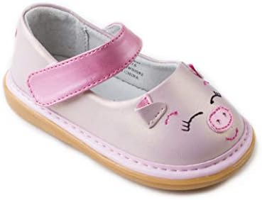 Wee SqueakToddler Squeaky Shoes Piggy Pink Size 10