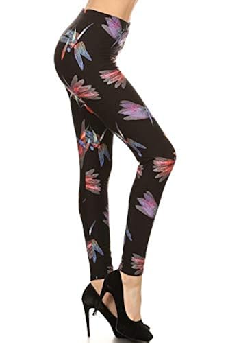 Leggings Depot High Waisted Checkered Animal Print Leggings for