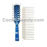 Bobby Original Vent Brush * Blue With Free Glitzz! Volumizing Comb