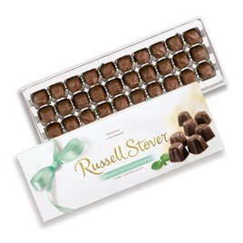 Russell stover french chocolate mints box, 10 ounce