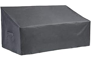 Patio Watcher 2 Seater Patio Loveseat Cover,Durable and Waterproof Outdoor Sofa Cover,Lawn Patio Furniture Covers with Secure Buckle Straps-Grey-76 L x 32.5" D x 33" H