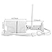 WiFi Camera Outdoor Wireless IP Security Camera with Night Vision up to 65ft Motion Detection Alarm/Recording, Support Max 64GB SD Card (External) AT-100BW