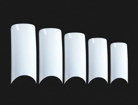 MoYou Nail Art 500 pcs of White French False Acrylic Nail Art Tips in 10 different sizes!